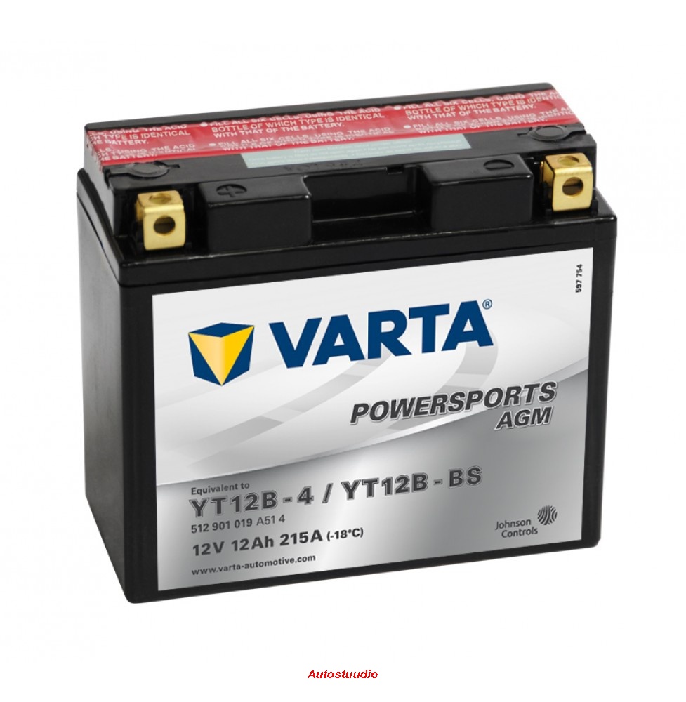 VARTA Powersports AGM aku 12V 12Ah 215A 151x70x131mm LF +/-