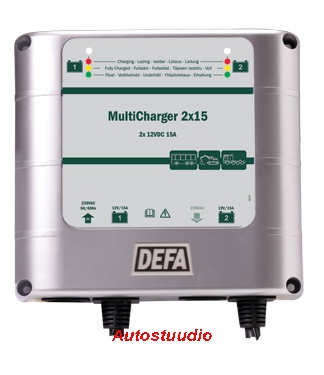 Akulaadija DEFA MultiCharger 2x15A Schuko