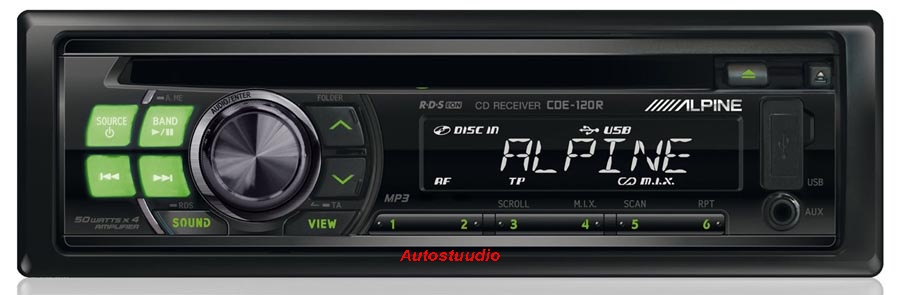 Alpine CDE-120R autoraadio
