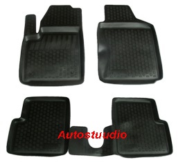 FIAT 500 2008-> salongimatid, mustad