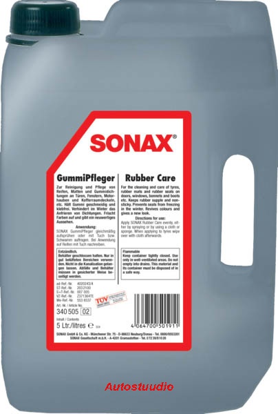 Rehvipesuaine Sonax Rubber protectant