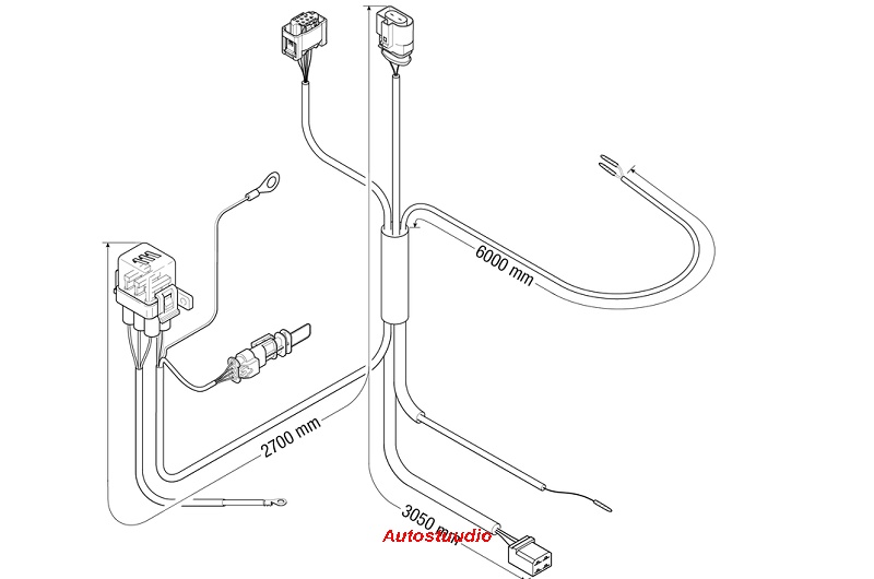 Juhtmestik Hydronic HS3 B4E, D4E, B5E, D5E 12V