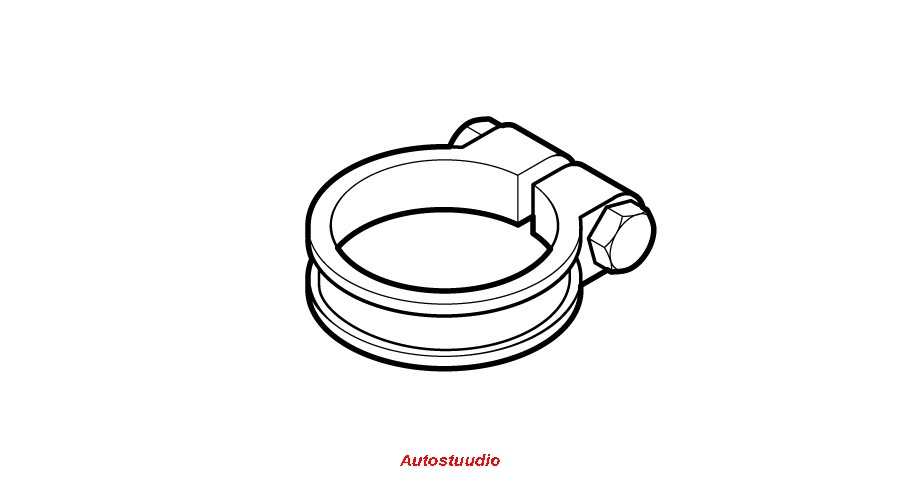 Klamber 42-45mm summutitorule ø 45mm