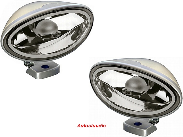 HELLA Comet FF 100 ref. 17,5 kaugtulede komplekt, valge korpus