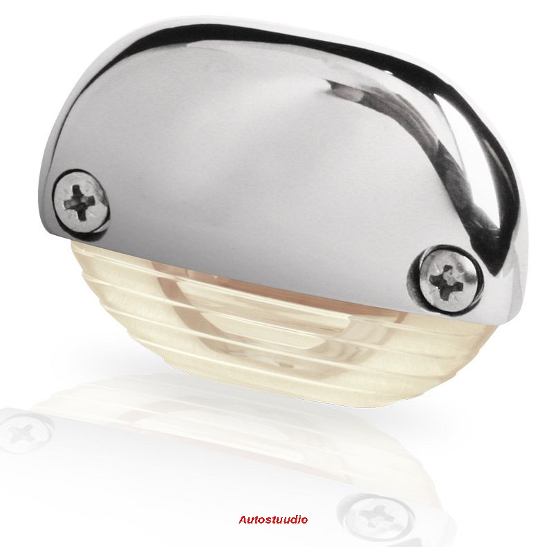 HELLA Marine astmetuli 12V/24V soe valge LED, 316 roostevaba terasest kate