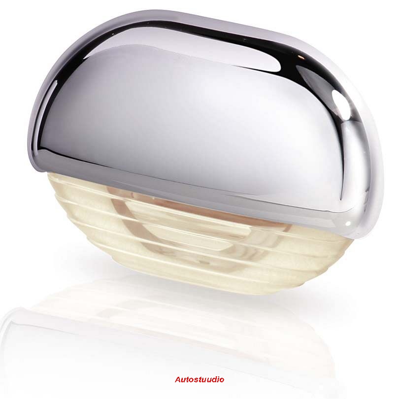 HELLA Marine astmetuli 8-28V soe valge LED, kroomitud plastik kate