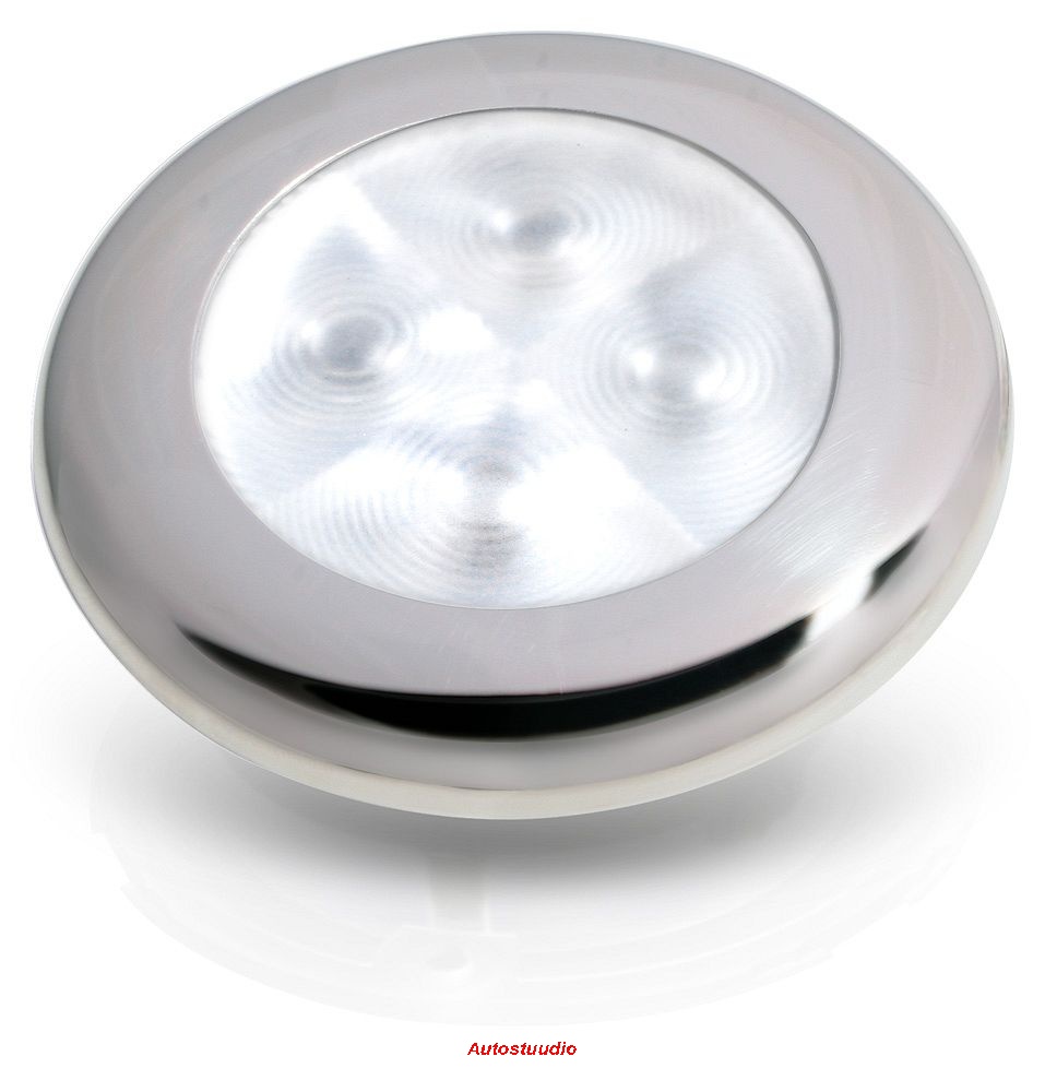 Ringvalgusti valge 24V LED, poleeritud roostevaba raam