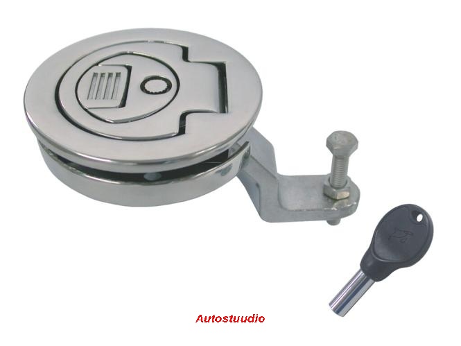 Luugi käepide - luugirõngas (ümar, peidetav) lukuga A4 61mm AISI 316
