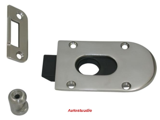 Luugi käepide - luugirõngas (ümar, peidetav) lukuga A4 61mm AISI 316