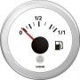 VDO ViewLine Marine kütusetaseme näidik 12V USA vibuandurile, Ø52mm, valge