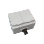 Pistikupesa Dual PlugIn 230V AC, pinnapealne, valge