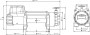 Dragon Highlander DWH9000HD-S 12V 9000 lb/ 4082kg sünt. trossiga