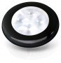 Ringvalgusti valge 24V LED, must plastik raam