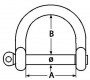 D-seekel lai, 10mm A4 - AISI 316