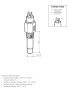 Jahutusvedeliku temperatuuri andur 40-120°C M14x1,5 hoiatuskontaktiga 80°C