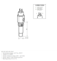 Jahutusvedeliku temperatuuri andur 40-120°C 1/2"-14NPTF hoiatuskontaktiga 112 °C