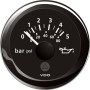 Rõhunäidik ∅ 52mm 5Bar /80PSI 12V/24V, must