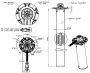 Sügavuse - tasemeandur toruandur 210mm ø 54mm 90Ohm