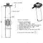 Sügavuse - tasemeandur toruandur 250mm ø 54mm 90-4Ohm
