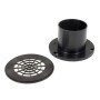 Õhuots ∅60mm sile must võrega 90mm