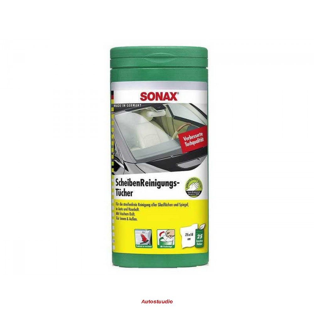 SONAX Klaasipuhastuslapid 25tk /plastkarbis