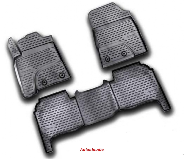 TOYOTA Land Cruiser 200 2012-2015 2-rida salongimatid 3tk, mustad