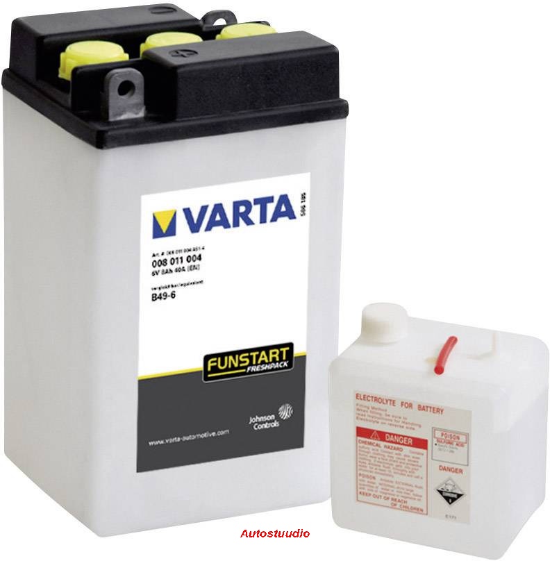 VARTA Powersports Freshpack Moto aku 6V 8Ah 40A 85x95x166mm -/+