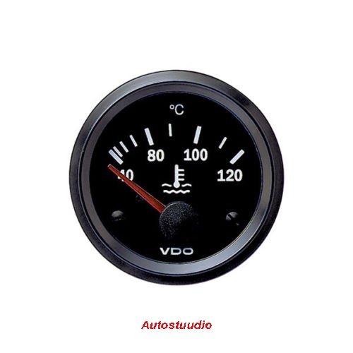 Jahutusvedeliku temperatuuri näidik 40-120°C 24V, must