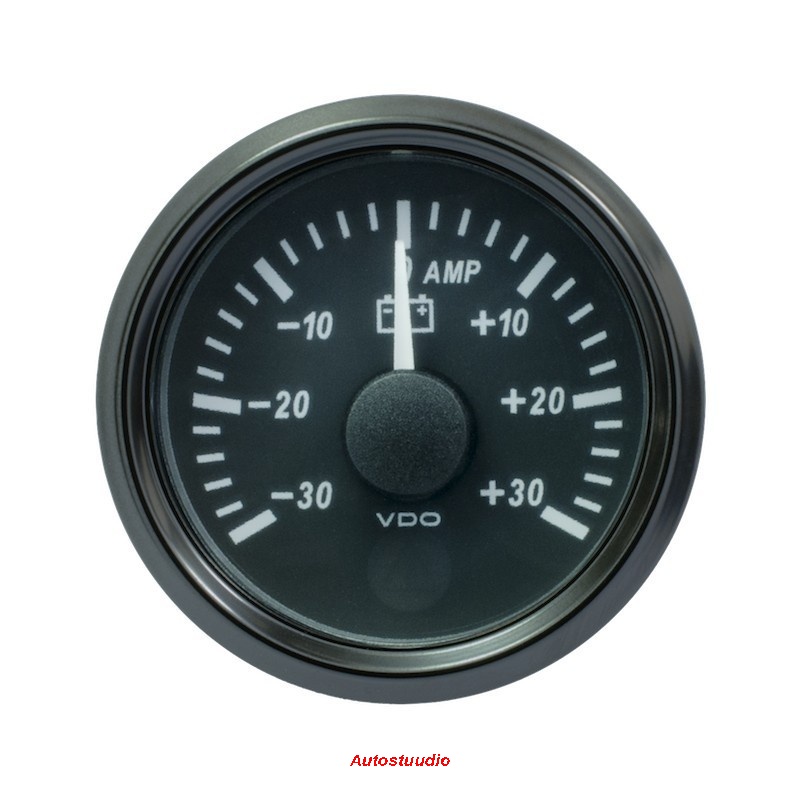 VDO SingleViu Ampermeeter -30A - +30A ø 52mm, must