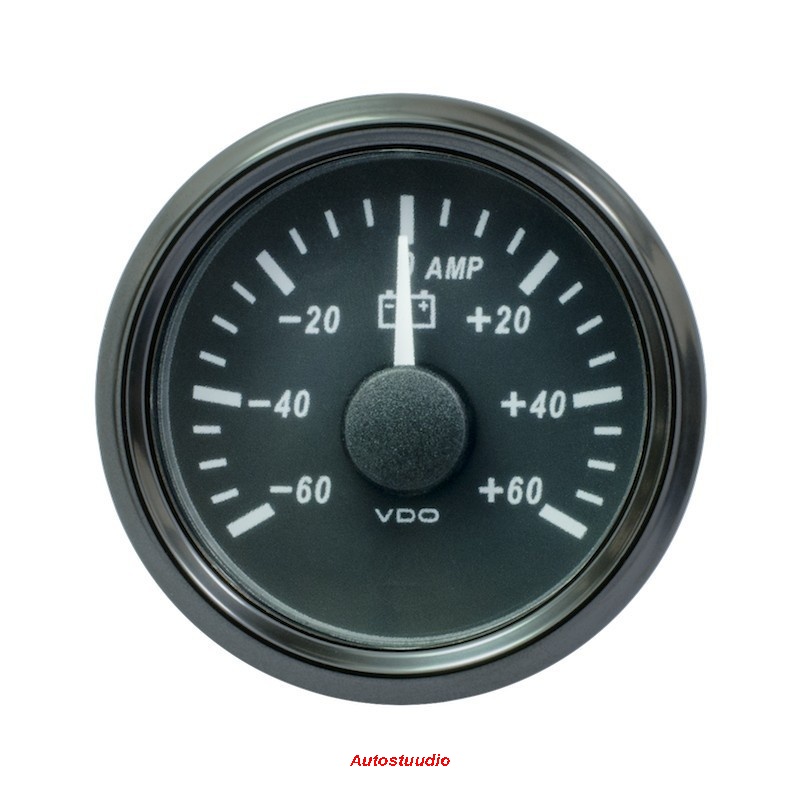 VDO SingleViu Ampermeeter -60A - +60A ø 52mm, must