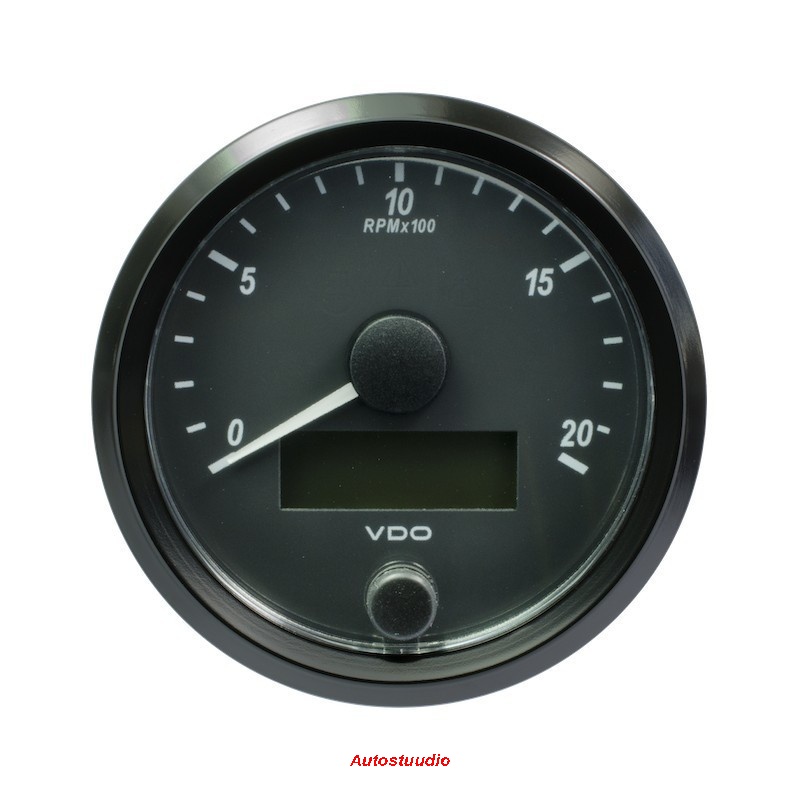 Tahhomeeter SingleViu 2000 p/min 80mm 12-24V, must