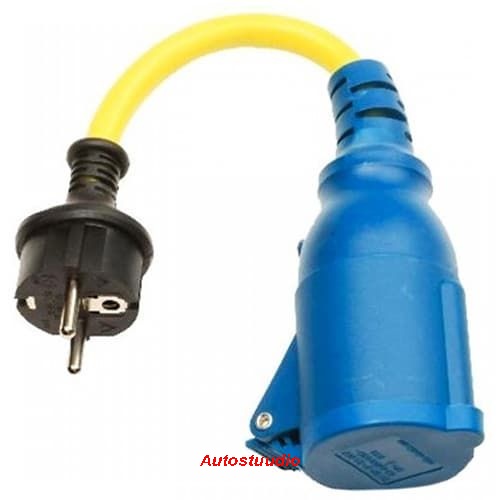 Kaldavoolu pistiku adapter 16A 250V Schuko/ CEE