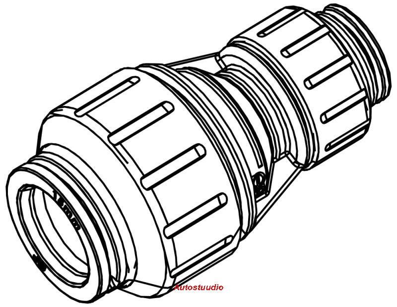 Veeühenduse toruliides 15-10mm, 2 tk